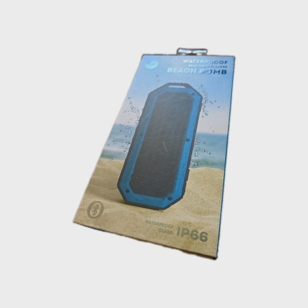 iJoy Waterproof Beach Bomb Bluetooth Speaker IP66 Blue Hands Free Calls